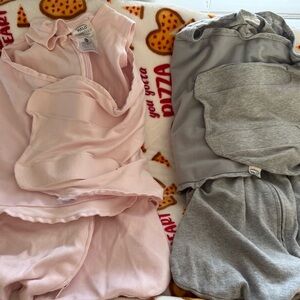 Halo Soft Pink and Gray Sleepwear Set